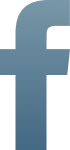 Facebook logo in gradient blue color.